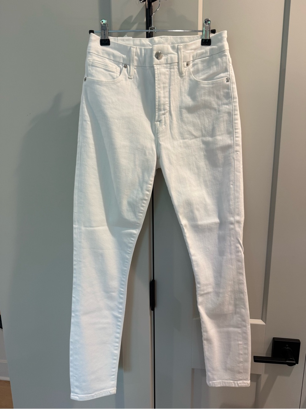 Good American White High-Rise Denim Jeans